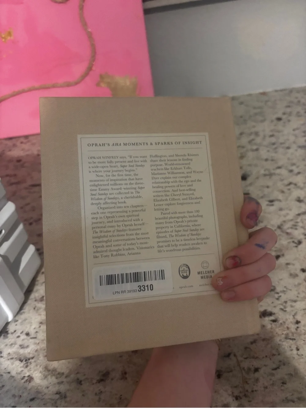 Beige Decorative Book Box - The Wisdom of Sundays